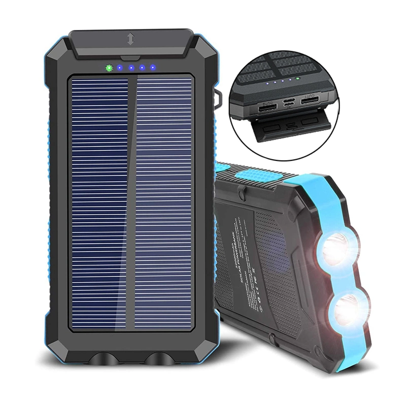 10000mAh 20000mAh 30000mAh Camping Emergency Home Portable Solar Power Bank Powerbank