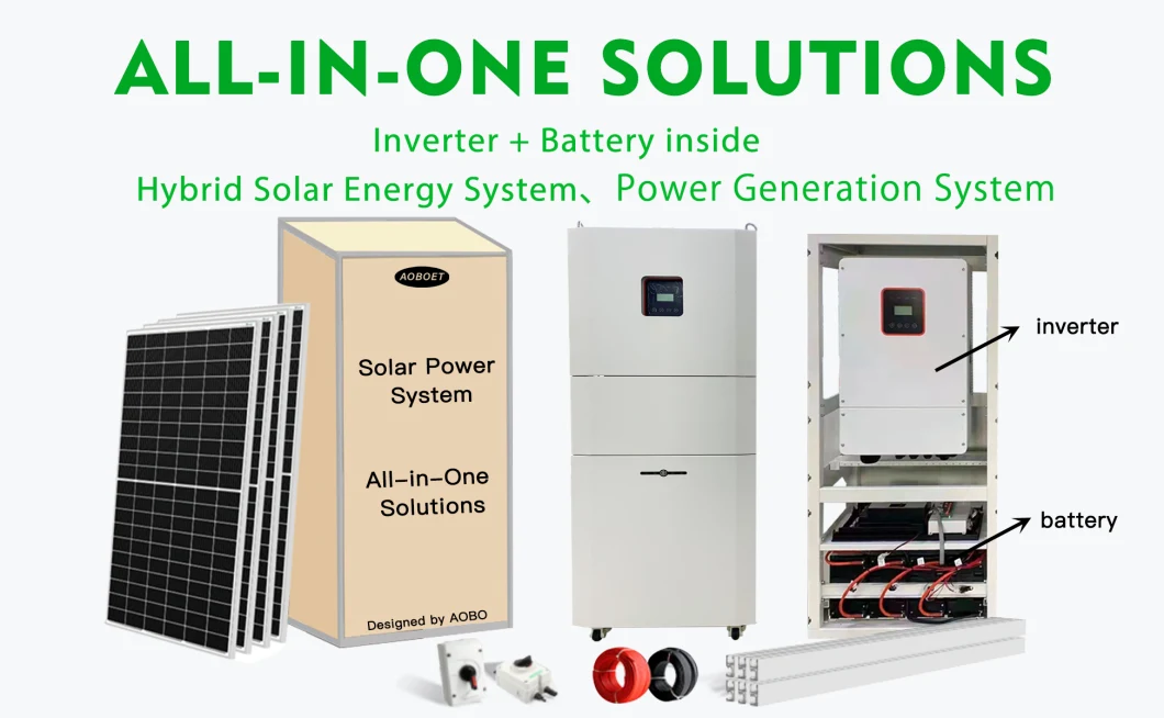 Hot Sale 5kw 10kw 15kw 20kw Solar Power Station on-Grid off-Grid Hybrid 10kwh 20kwh 40kwh 60kwh Home Use Split Phase Solar Energy Plant Solar Generator