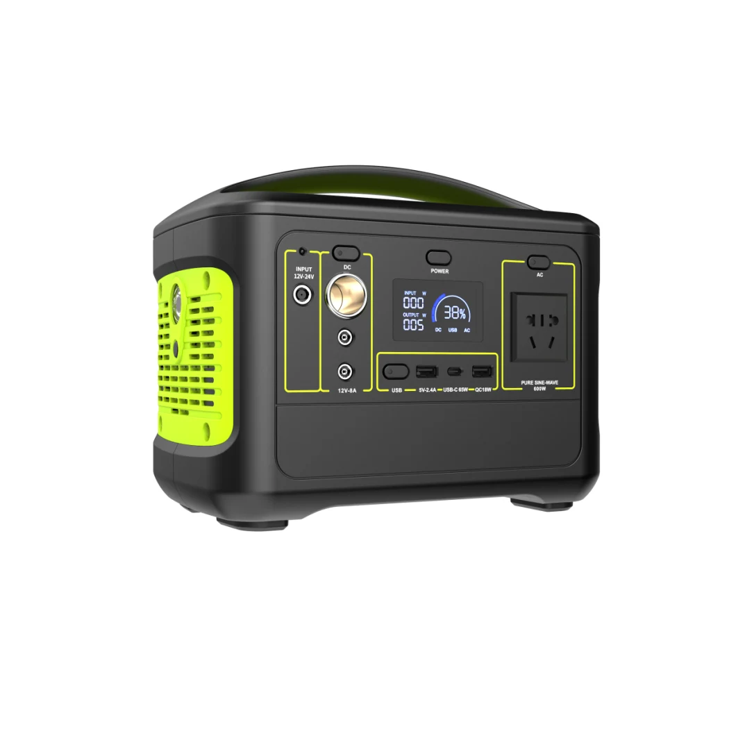 Quick Charge 500W Outdoor Home Emergency Solar Battery Generator Portable Power Station