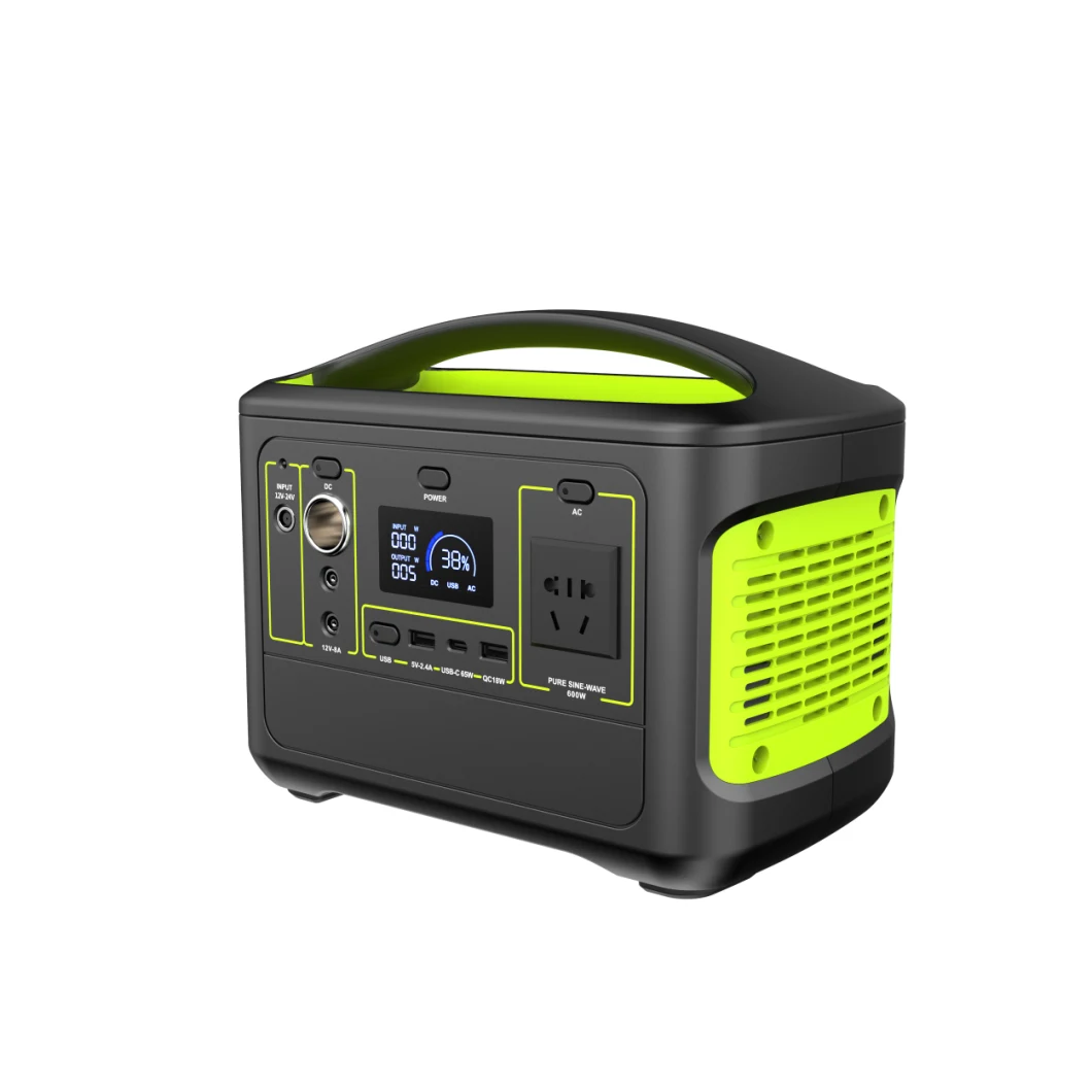 Quick Charge 500W Outdoor Home Emergency Solar Battery Generator Portable Power Station