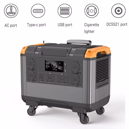 Whaylan オリジナル製造ポータブル LED ランプ純粋な正弦波 160000mAh 300 ワット AV DC 充電 LiFePO4 緊急太陽光発電機最高の発電所